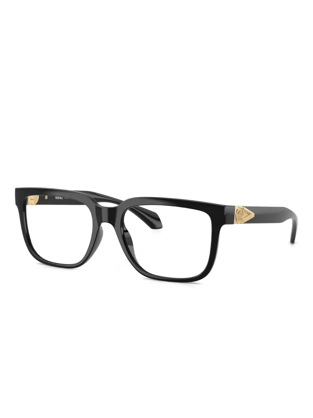 Versace Eyewear Bril met vierkant montuur en Medusa versiering Zwart
