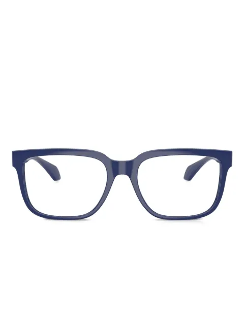 Versace Eyewear square-frame embellished-temple glasses