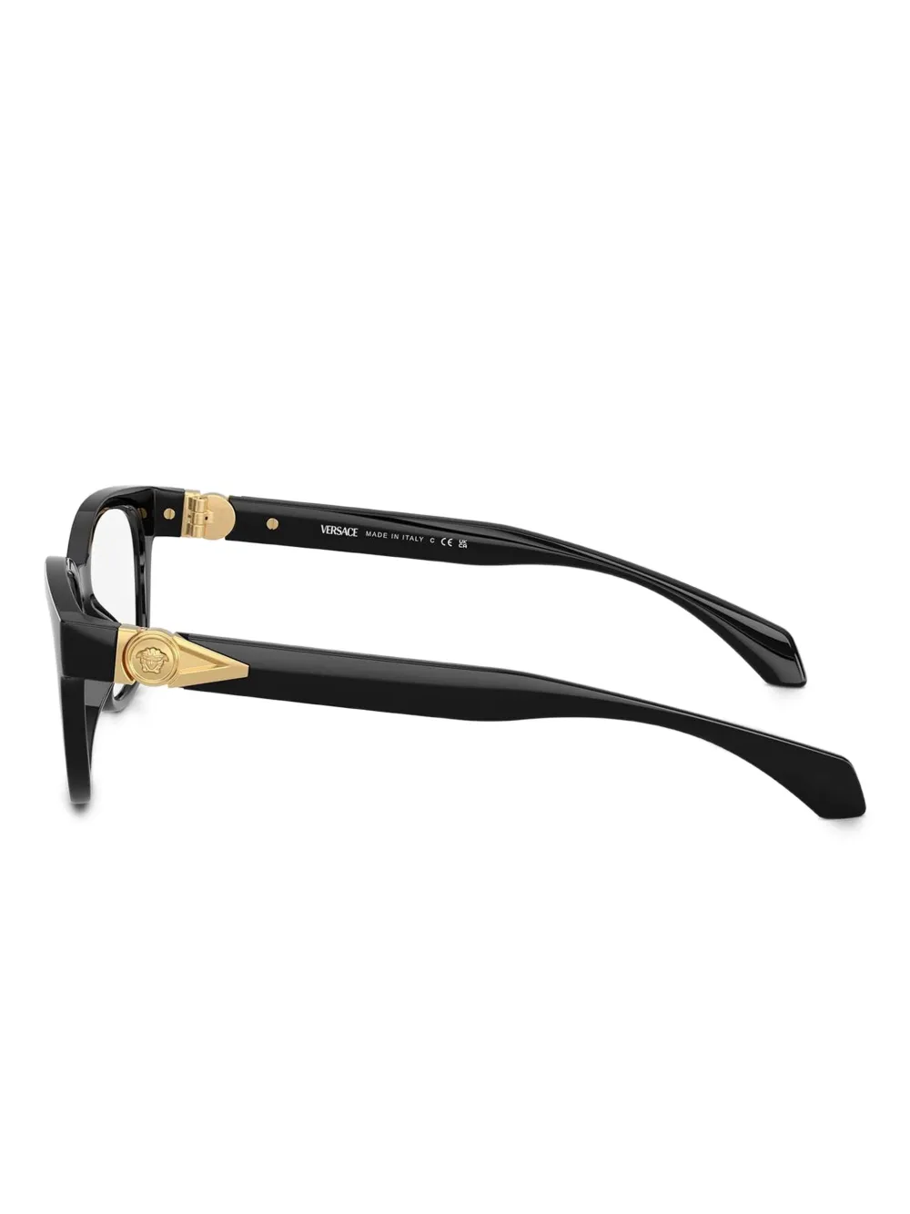 Versace Eyewear VE3376U Medusa bril met rechthoekig montuur Zwart