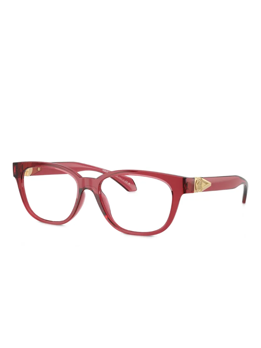 Versace Eyewear Occhiali rettangolari Medusa - Rosso