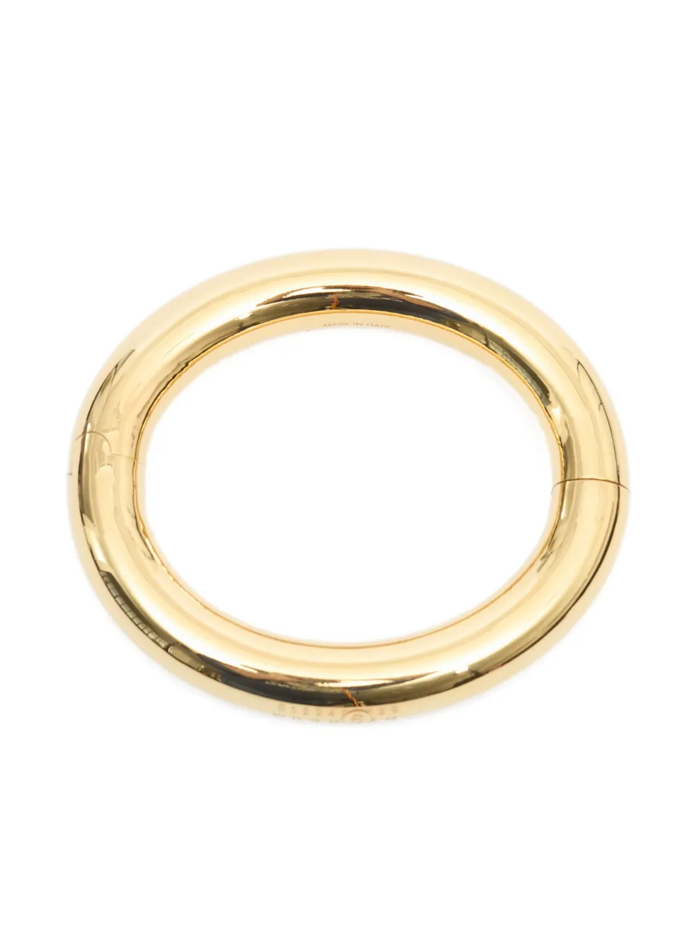Mm6 Maison Margiela Polished-finish Bangle In Gold