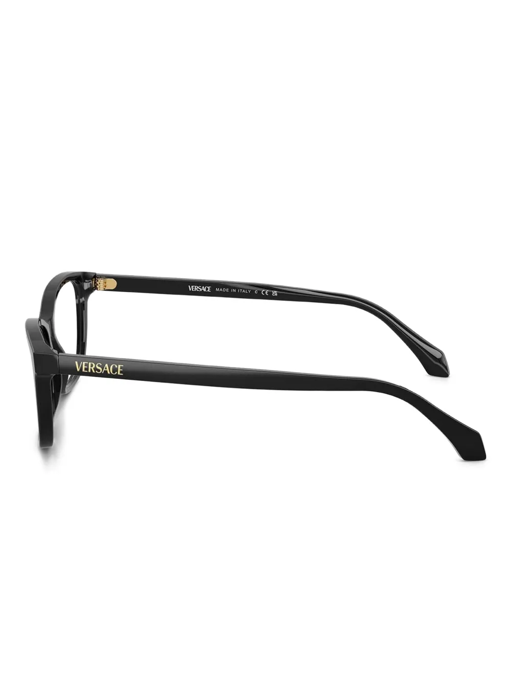 Versace Ve3375 Rectangle-frame Glasses In Black