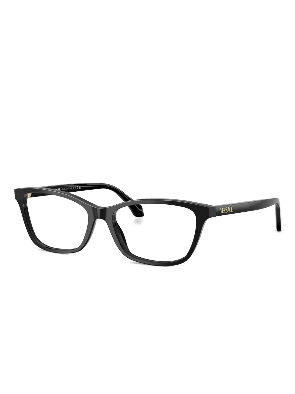 Versace Ve3375 Rectangle-frame Glasses In Black