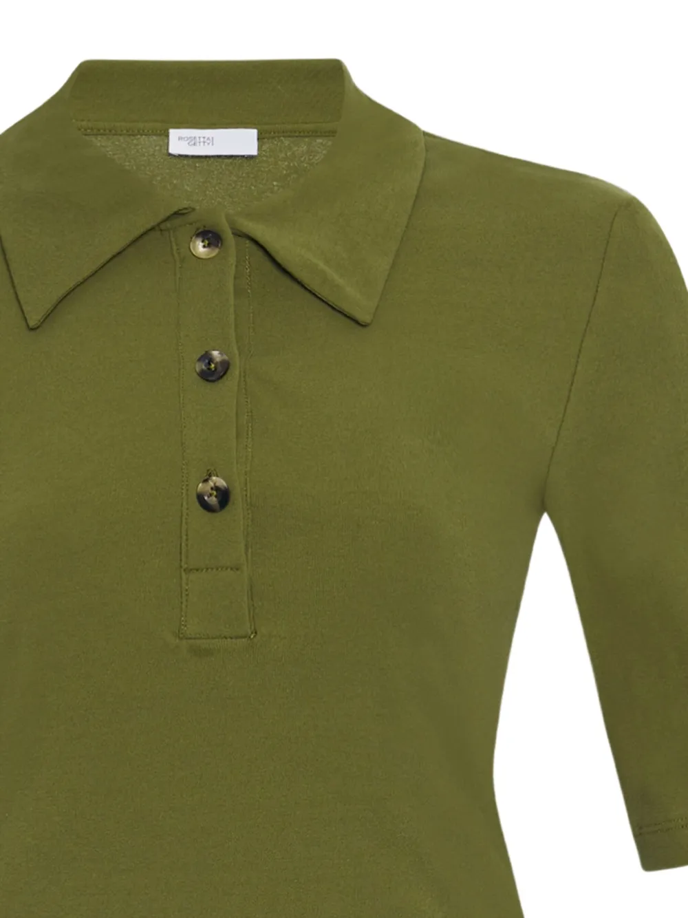 Rosetta Getty Getailleerde polotop Groen