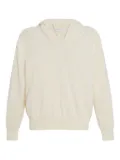 Rosetta Getty hooded V-neck pullover - Neutrals