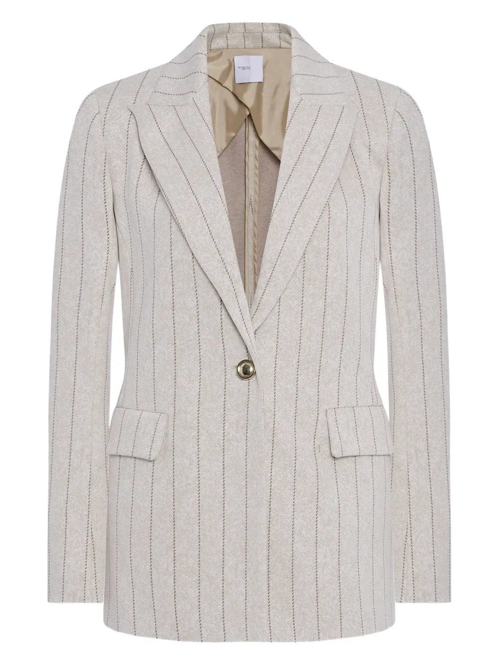 Rosetta Getty Blazer met krijtstreep Beige