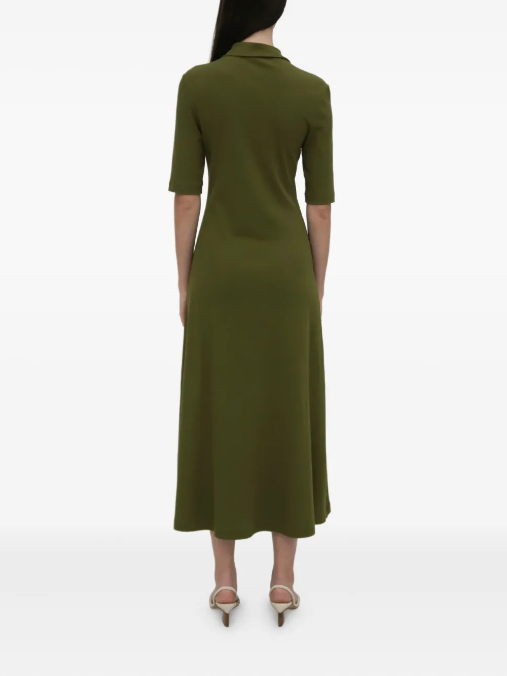 Rosetta Getty Jurk met korte mouwen Groen
