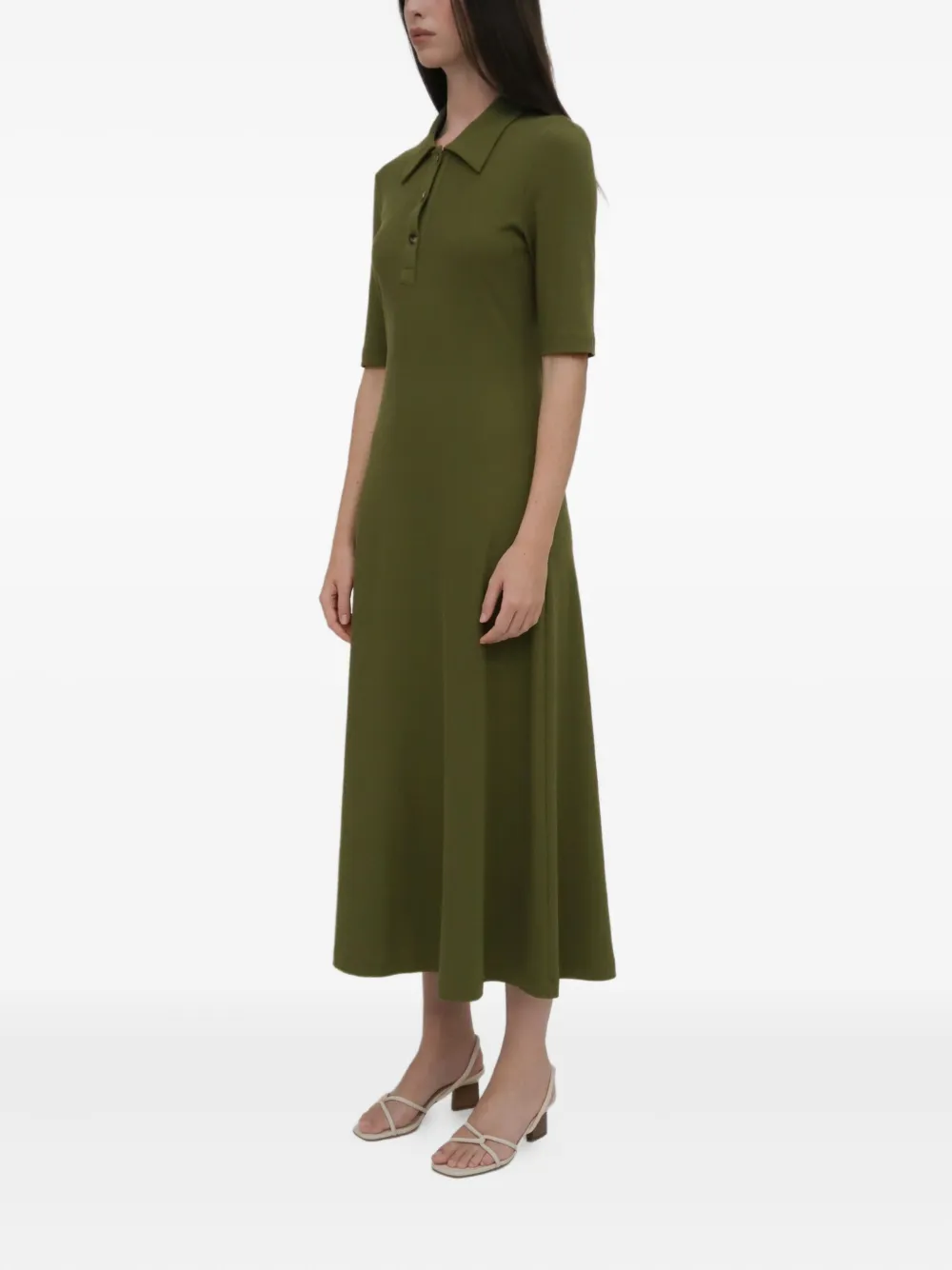 Rosetta Getty Jurk met korte mouwen Groen