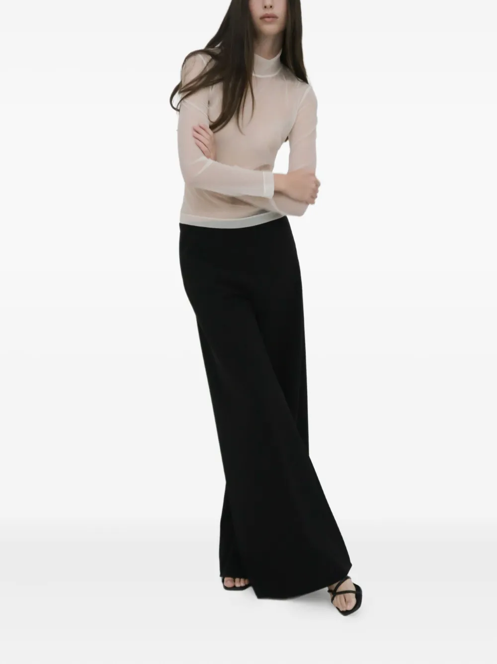 Rosetta Getty Doorzichtige top Wit