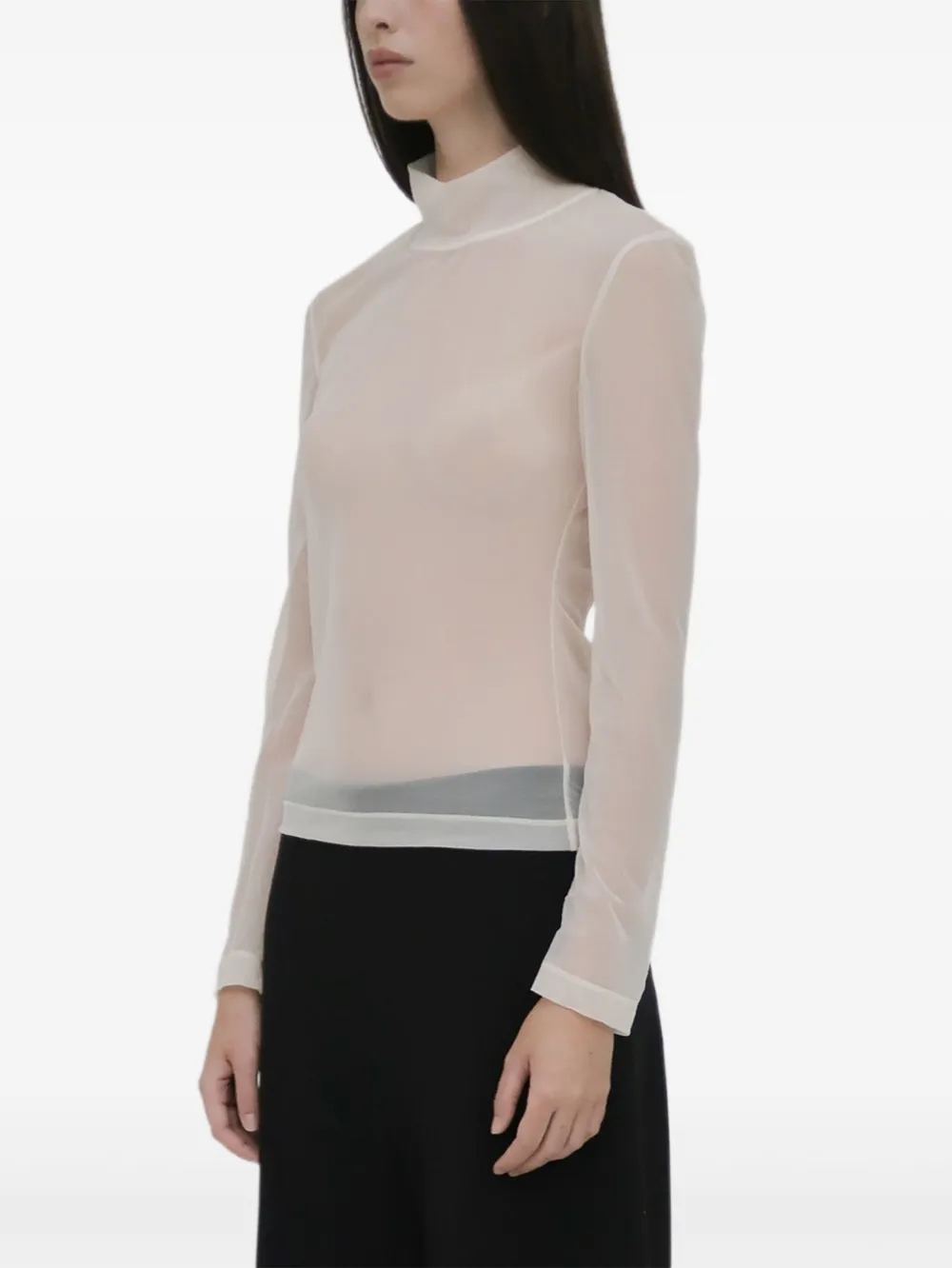 Rosetta Getty Doorzichtige top Wit