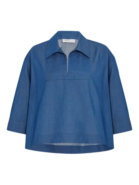 Rosetta Getty chambray blouse