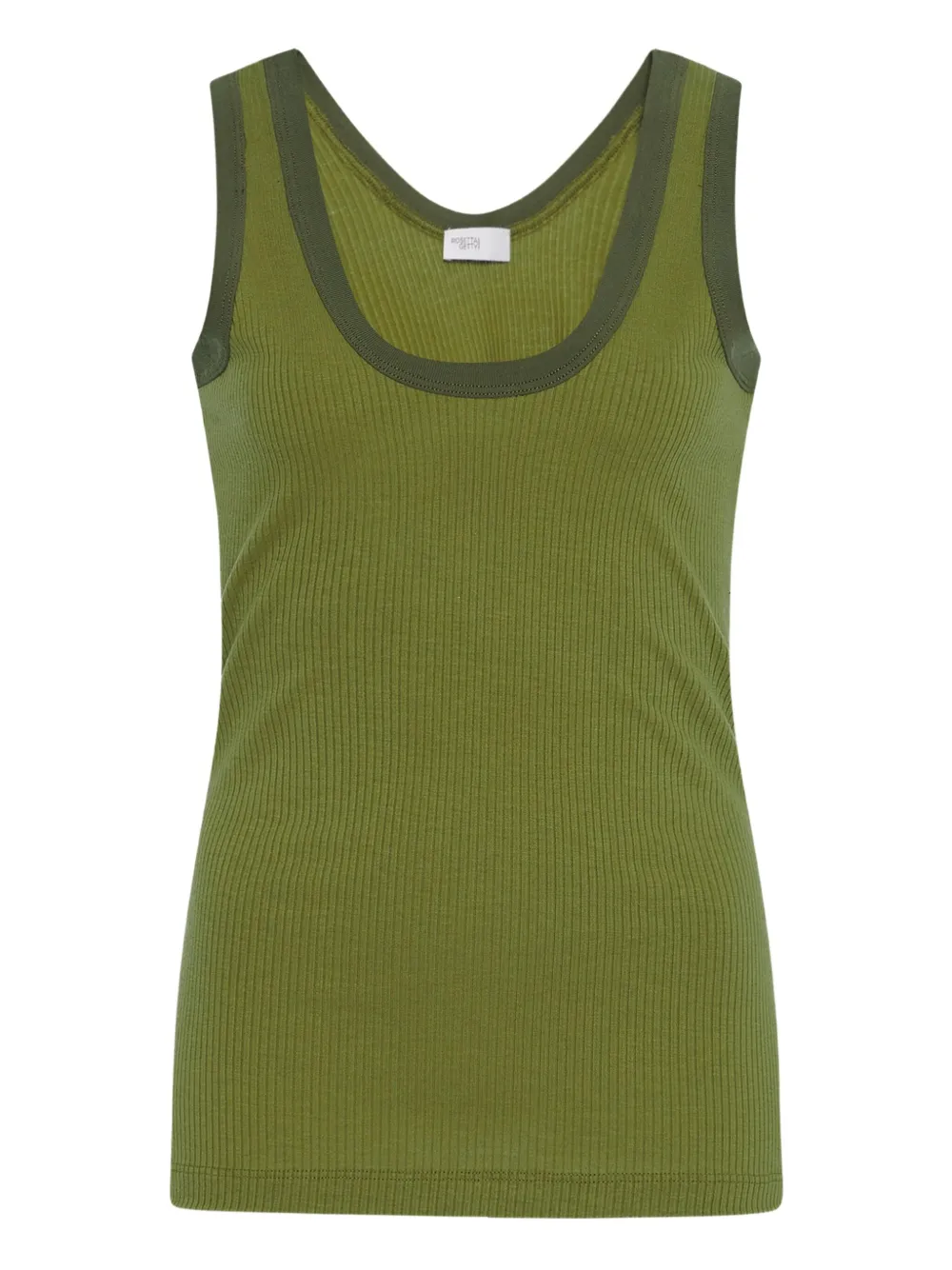 Rosetta Getty Geribbelde tanktop Groen