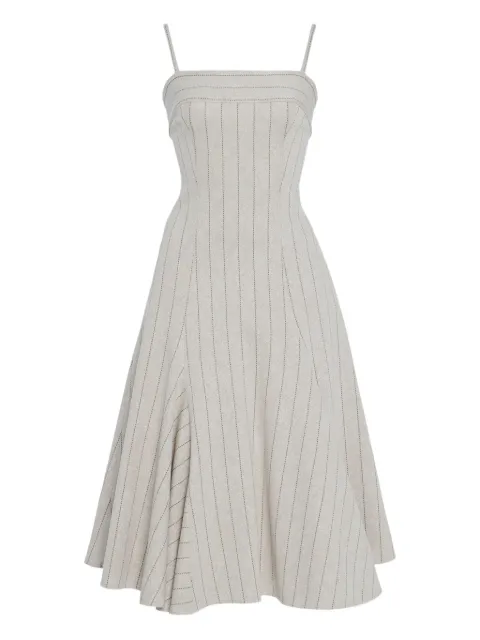 Rosetta Getty pinstripe godet dress