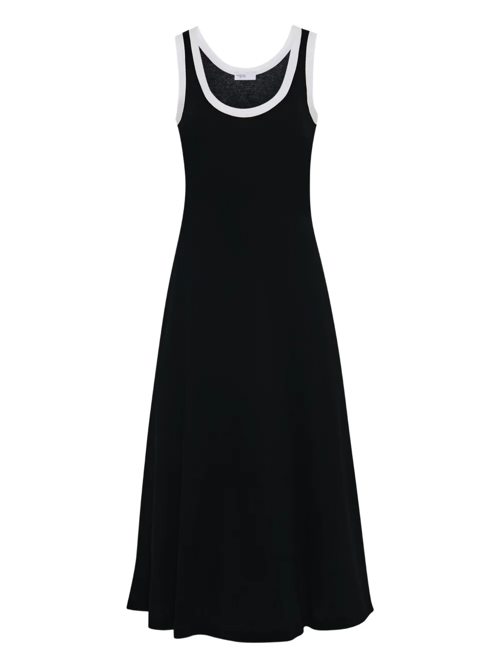 scoop-neck midi dress