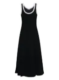 Rosetta Getty scoop-neck midi dress - Black