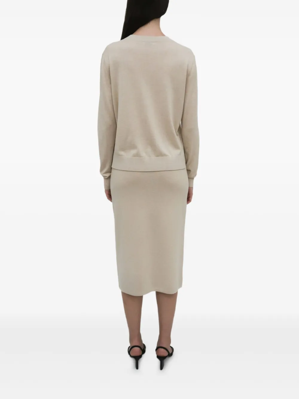 Rosetta Getty T-shirt met ronde hals Beige