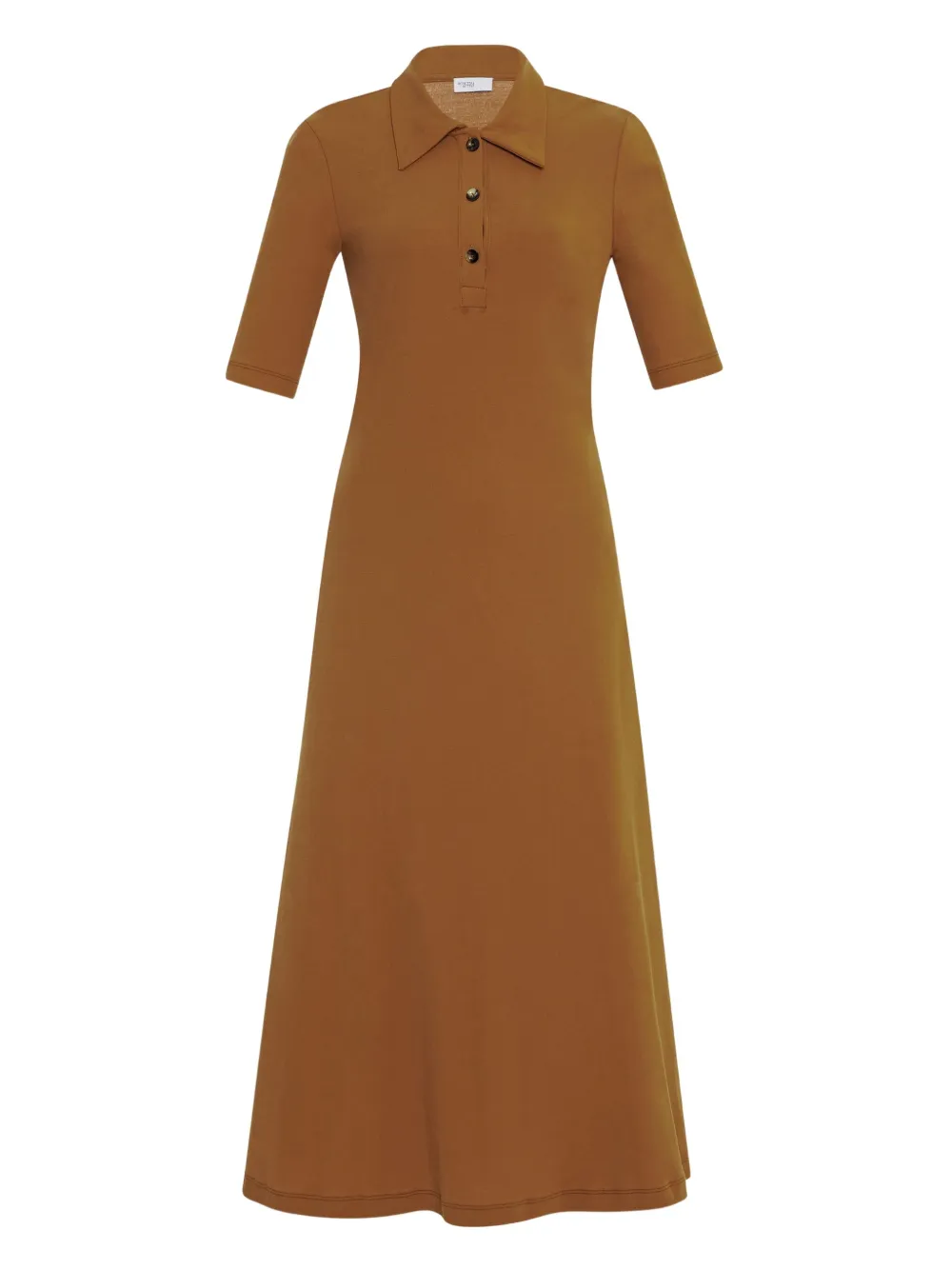 Rosetta Getty Button-up polojurk Bruin