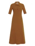 Rosetta Getty button-up polo dress - Brown