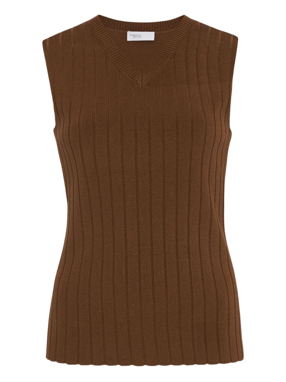 ribbed sleeveless top
