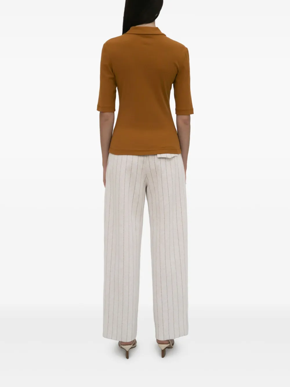 Rosetta Getty Button-up polotop Bruin