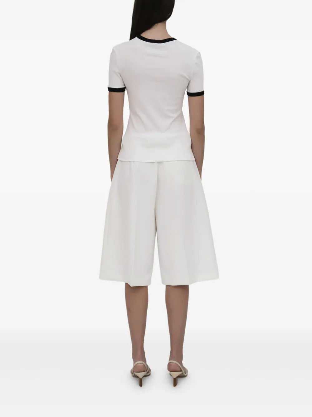 Rosetta Getty T-shirt met contrasterende afwerking Wit