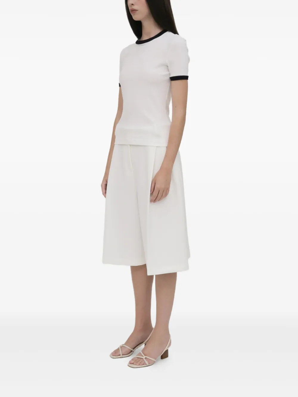 Rosetta Getty T-shirt met contrasterende afwerking Wit