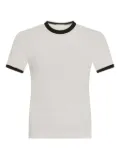 Rosetta Getty contrasting-trim short-sleeve T-shirt - White