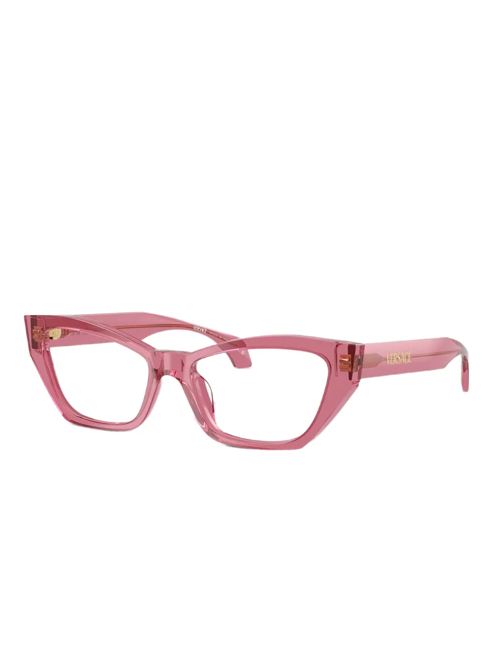Versace Eyewear VE3373 bril met cat-eye montuur Roze