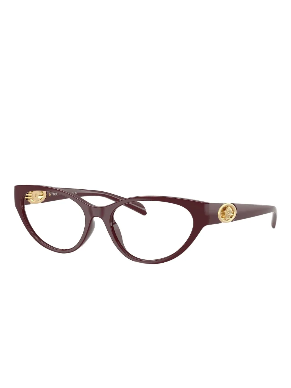 Versace Eyewear Medusa bril met cat-eye montuur Burgundy