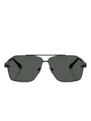 Saint Laurent Eyewear パイロット サングラス | ブラック | FARFETCH JP