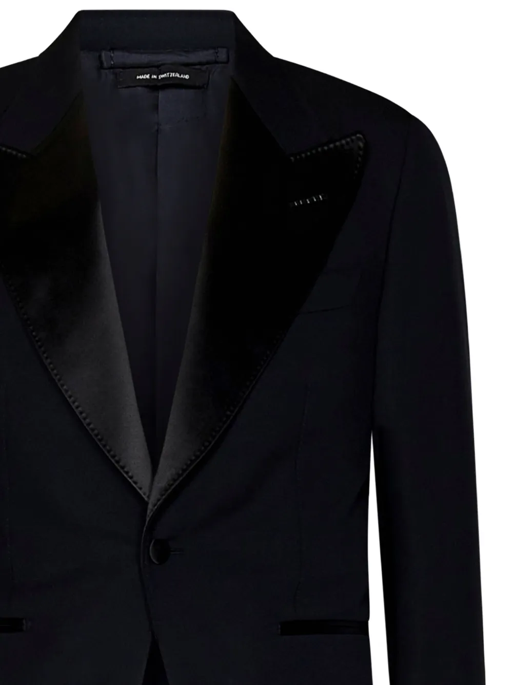 TOM FORD Wollen pak met enkele rij knopen Blauw