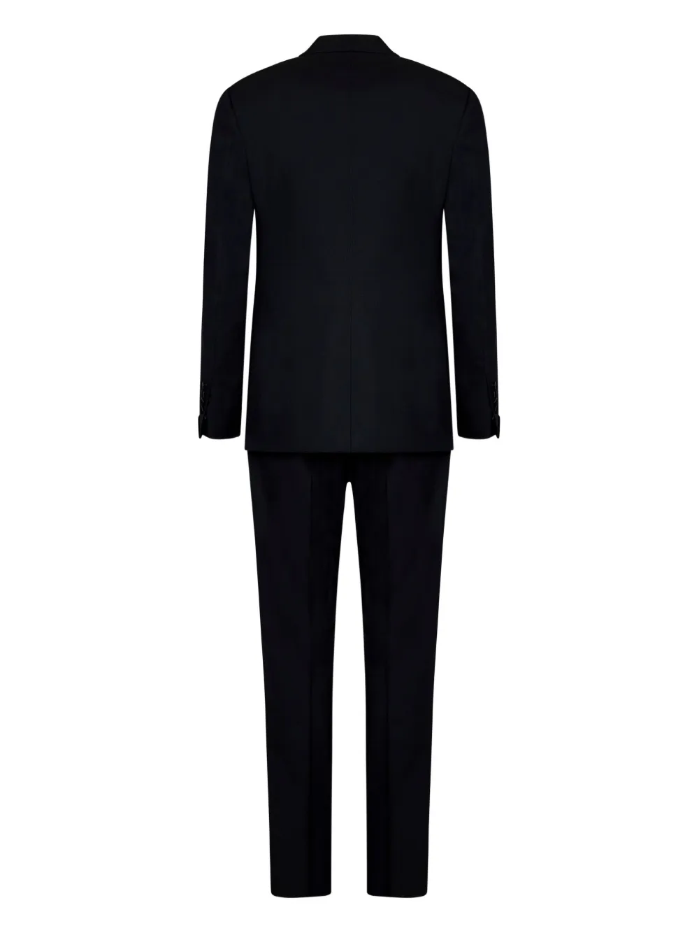 TOM FORD Wollen pak met enkele rij knopen Blauw