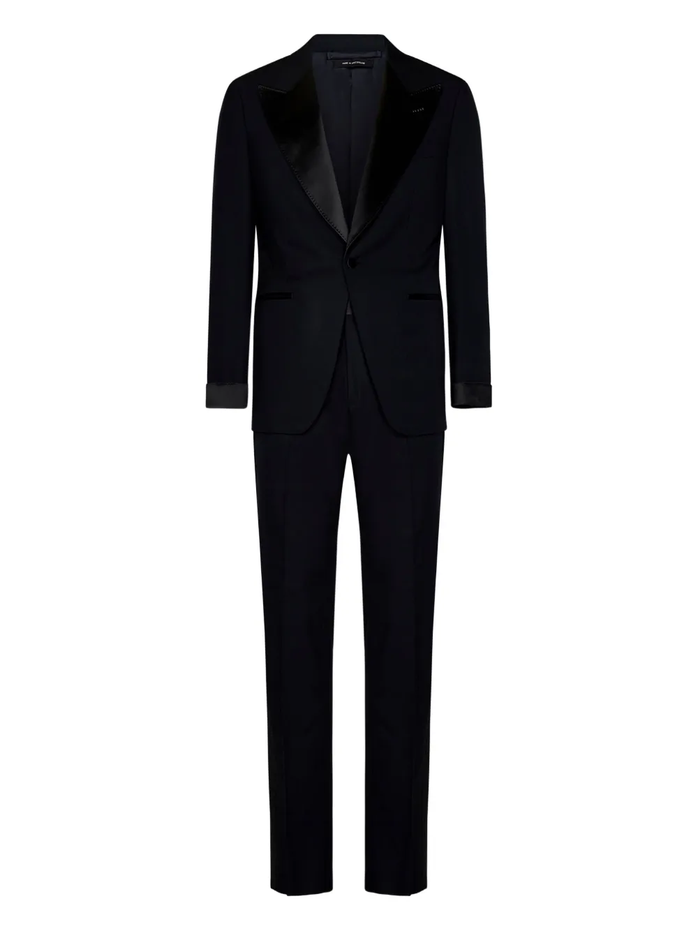 TOM FORD Wollen pak met enkele rij knopen Blauw