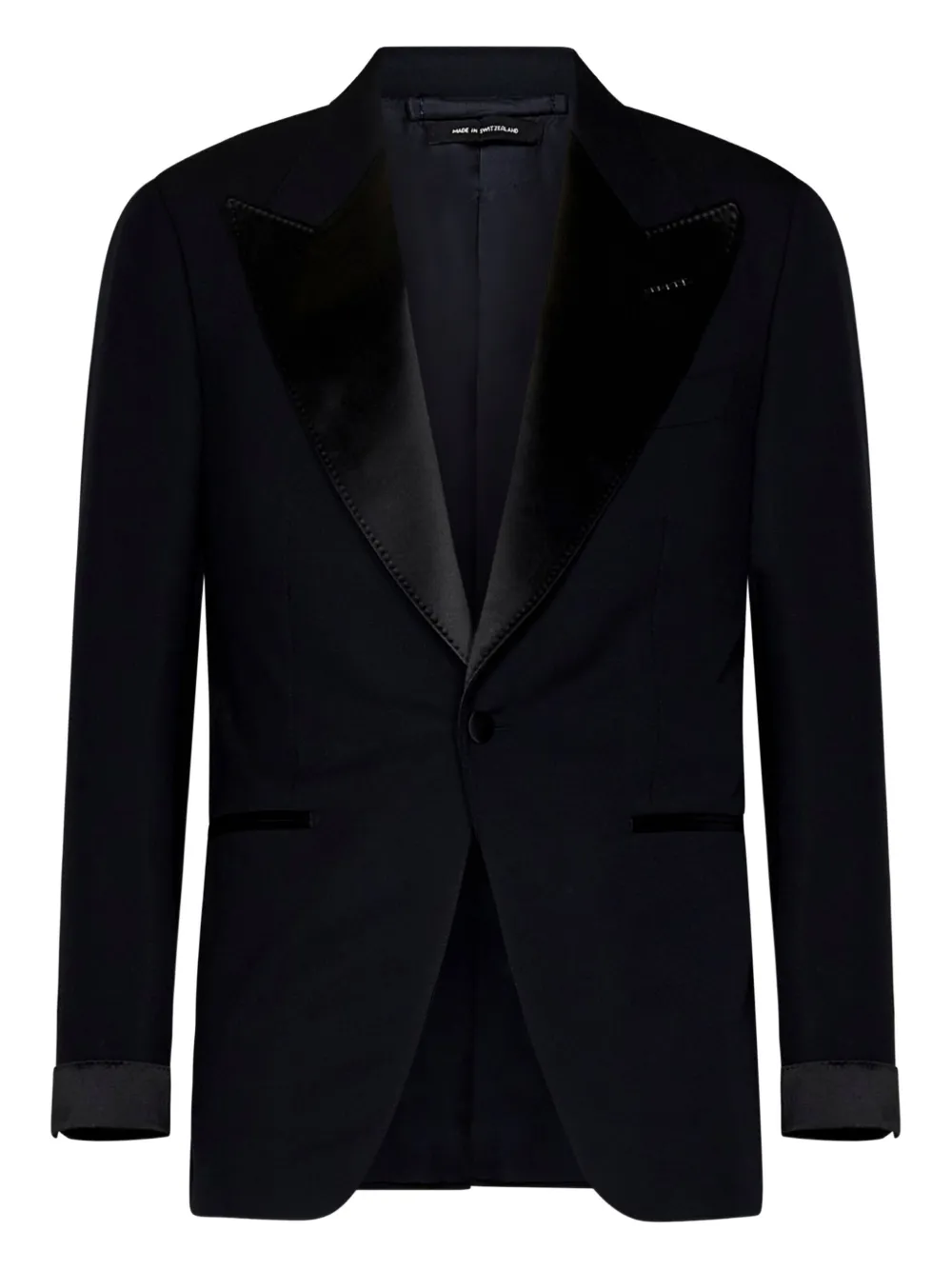 TOM FORD Wollen pak met enkele rij knopen Blauw