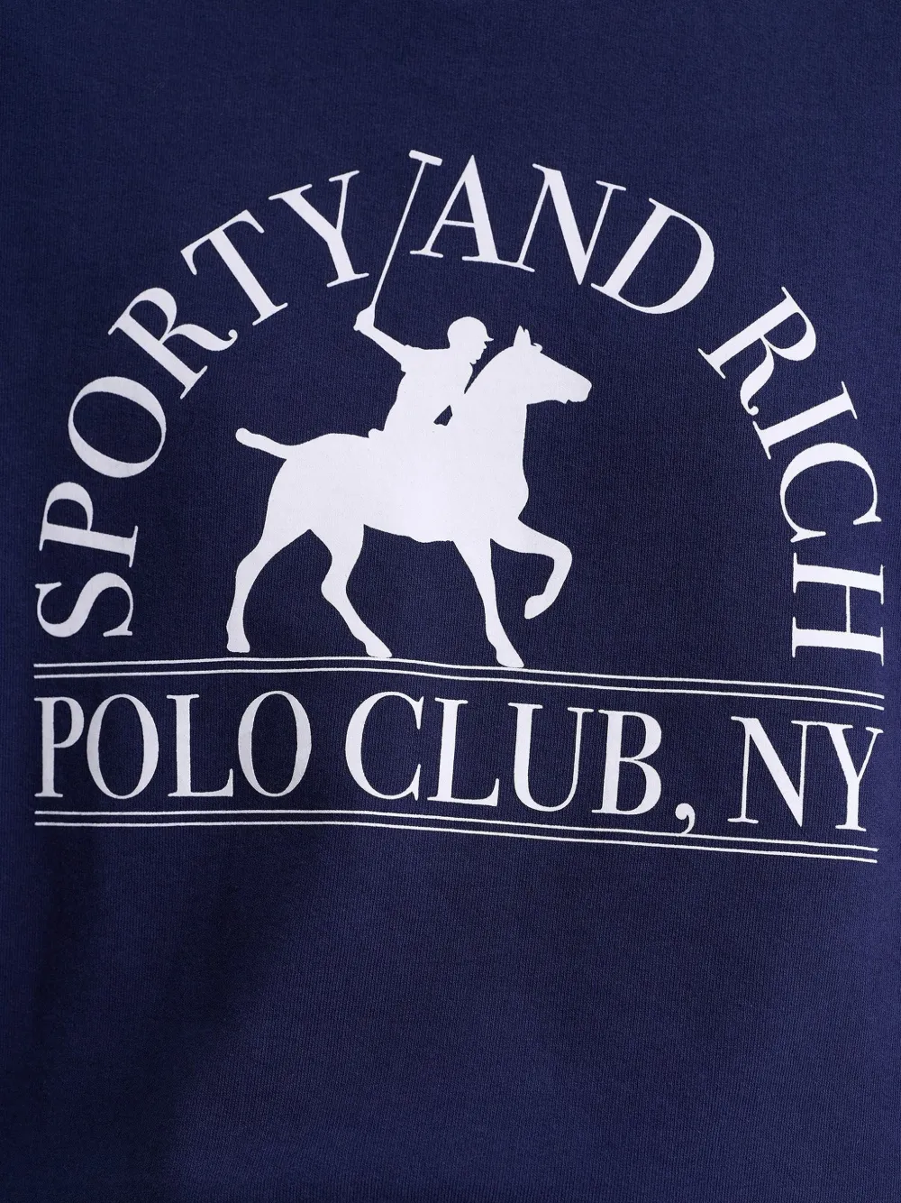 Sporty & Rich Katoenen sweater Blauw