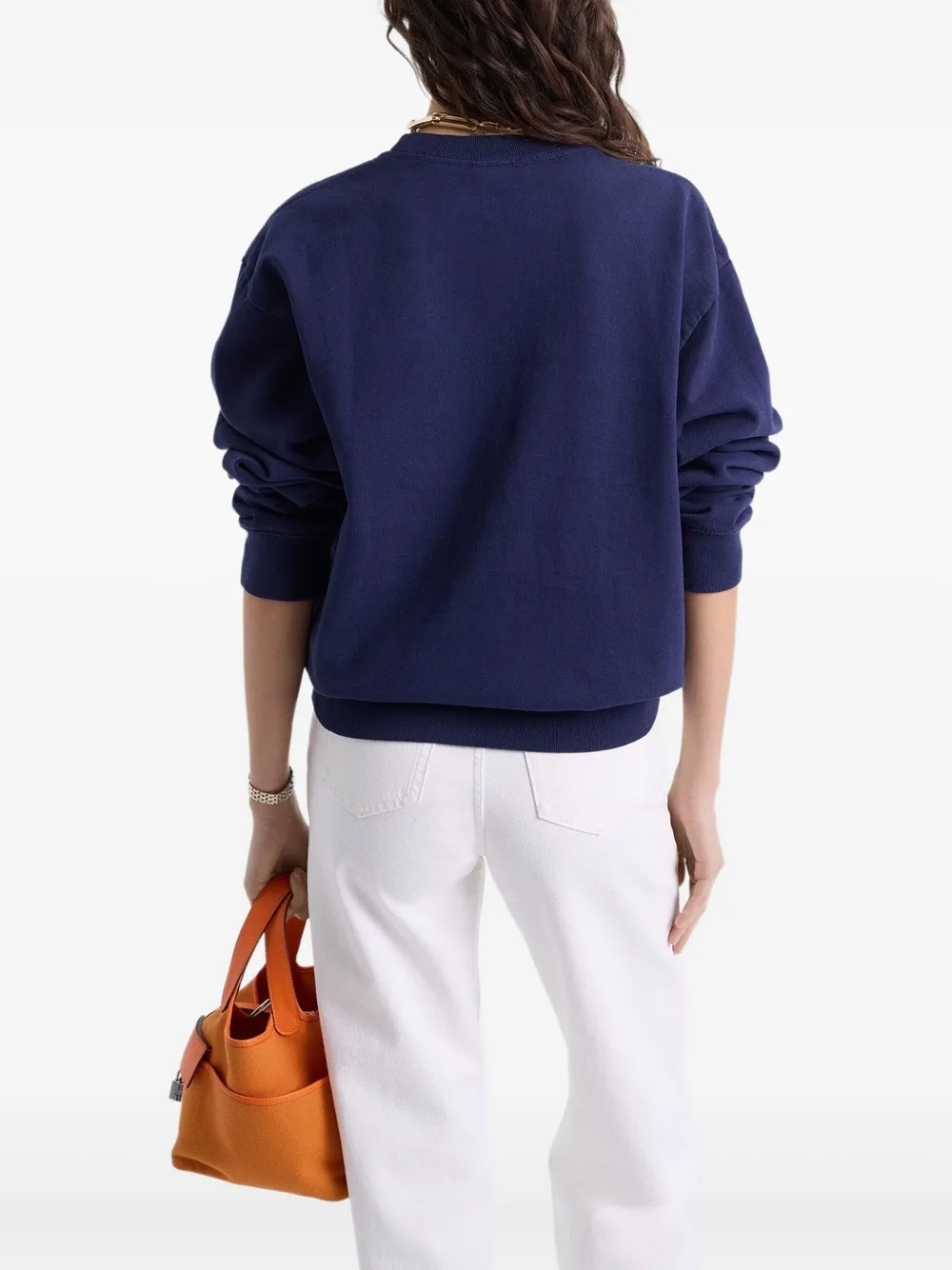 Sporty & Rich Katoenen sweater Blauw