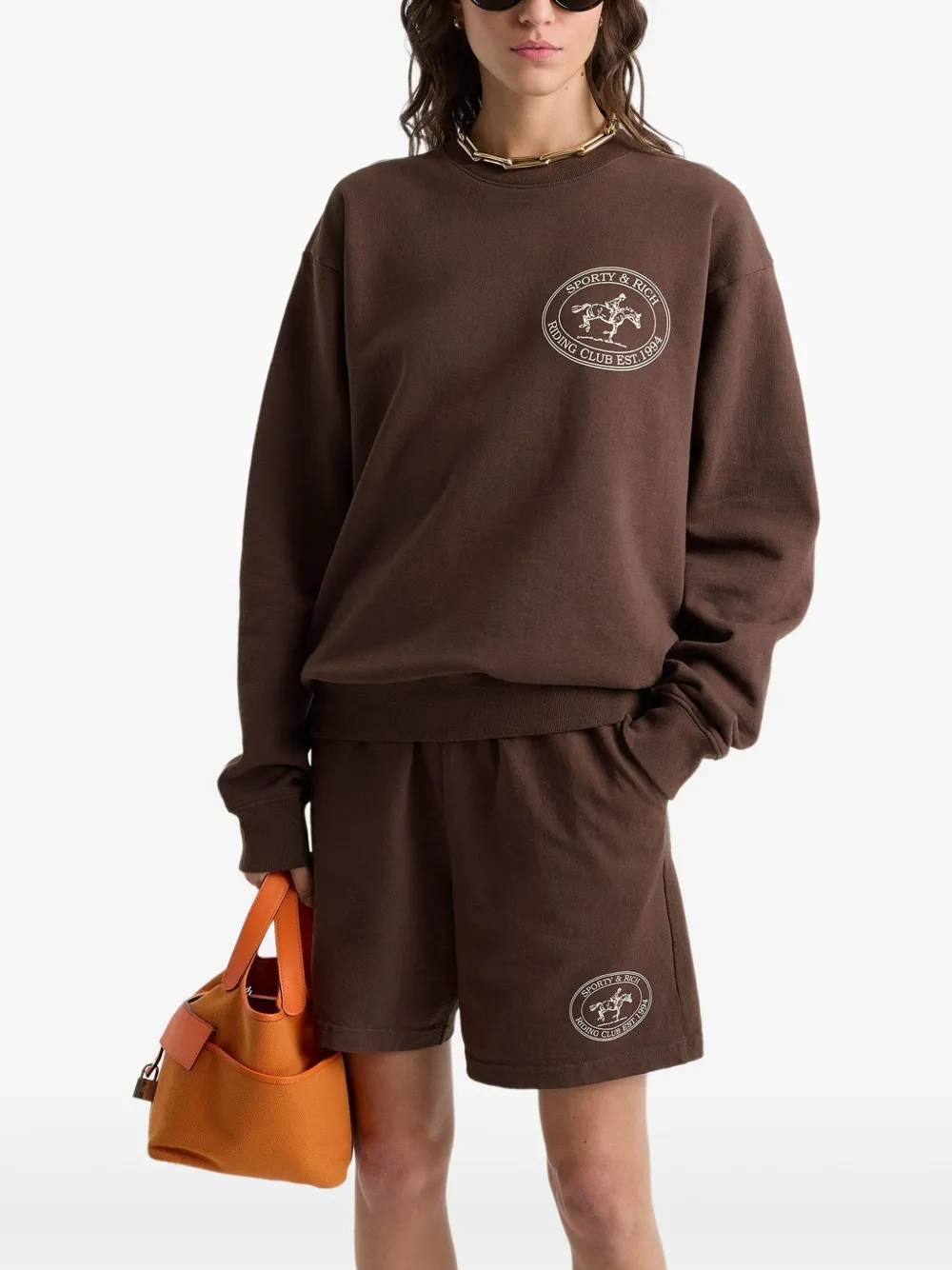 Sporty & Rich Riding Club shorts Bruin