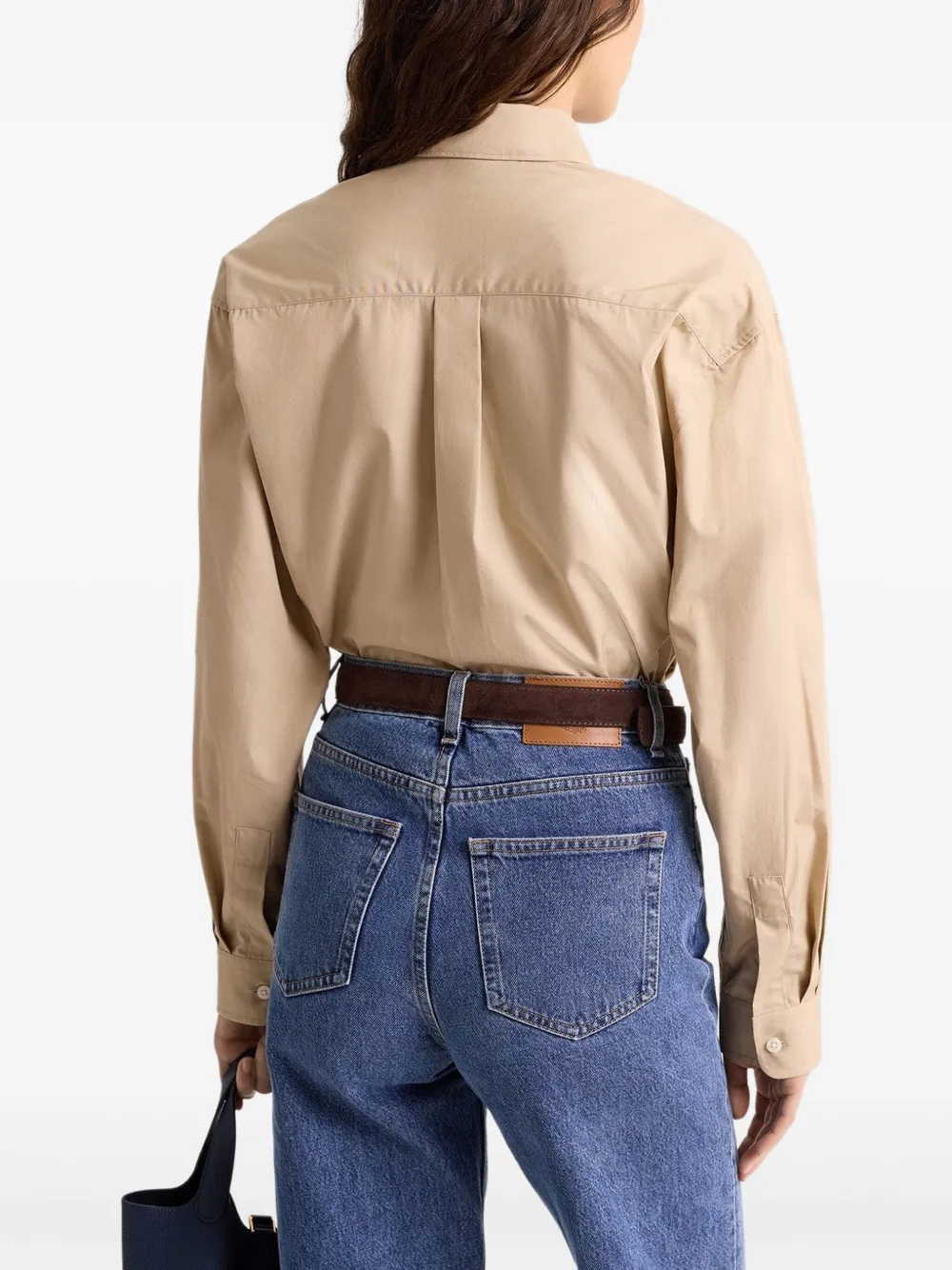 Sporty & Rich H&W Crest shirt Beige