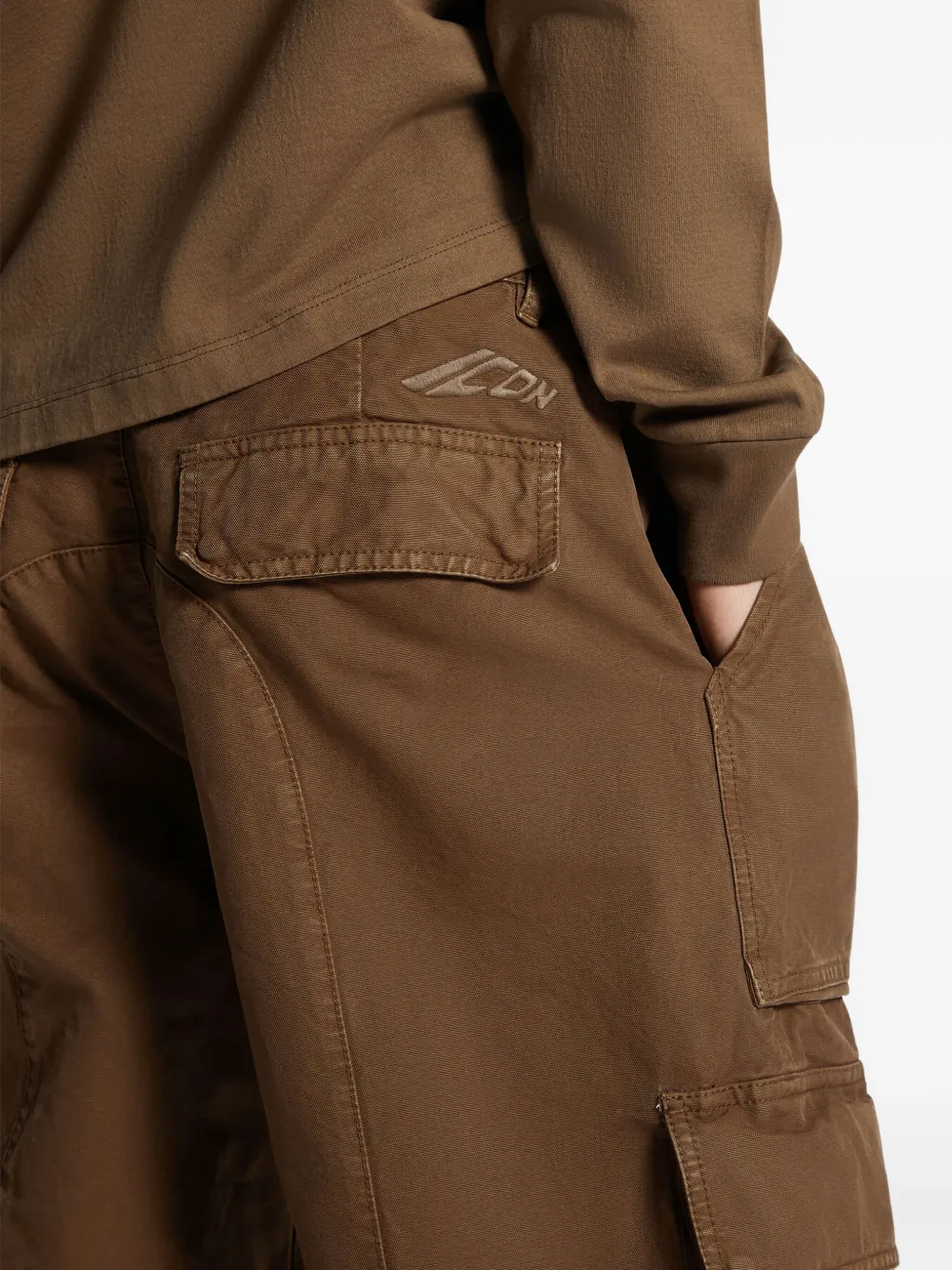 Dsquared2 Icon Big Multi-pocket Trousers In Brown