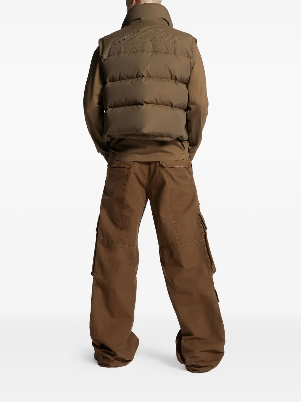 Dsquared2 Icon Big Multi-pocket Trousers In Brown
