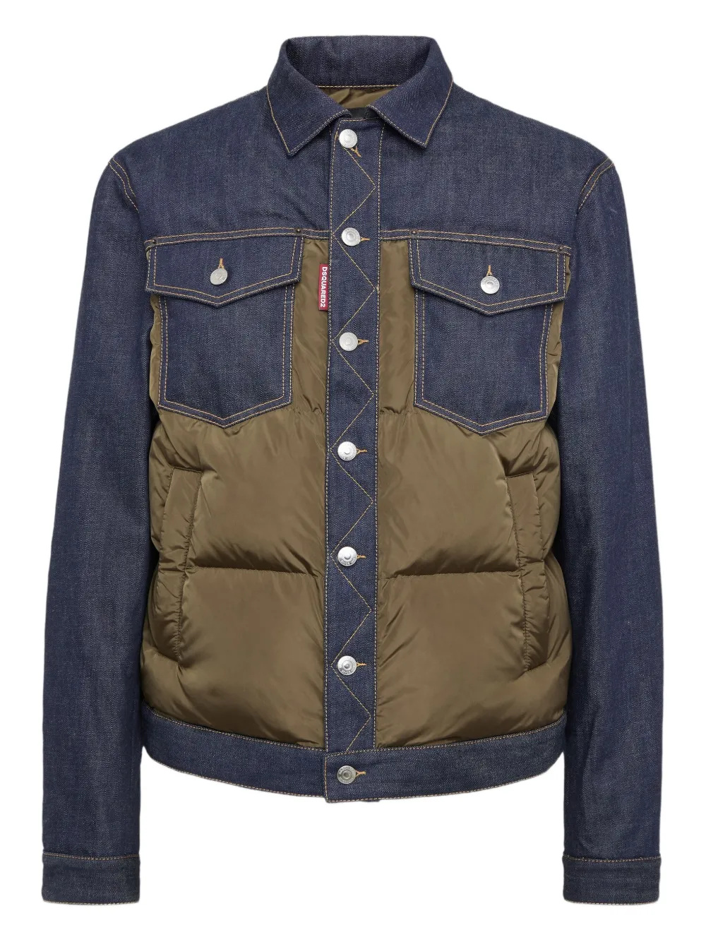 DSQUARED2 Jean gewatteerd jack Blauw