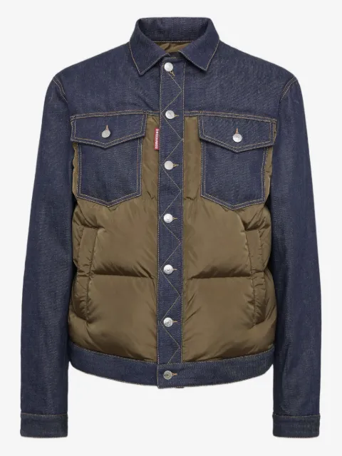 DSQUARED2 hybrid puffer Jean jacket