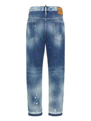 DSQUARED2 ダメージ ジーンズ | ブルー | FARFETCH JP