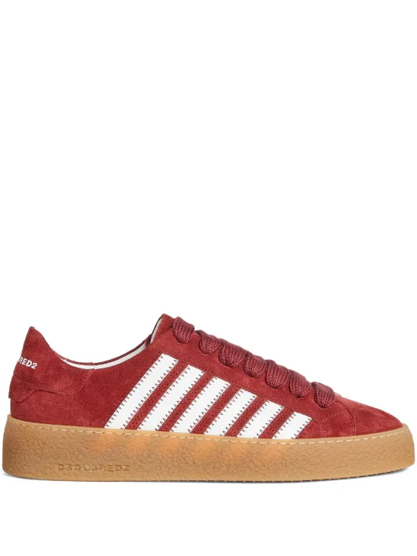 DSQUARED2 Suede Sneakers | Red | FARFETCH JO