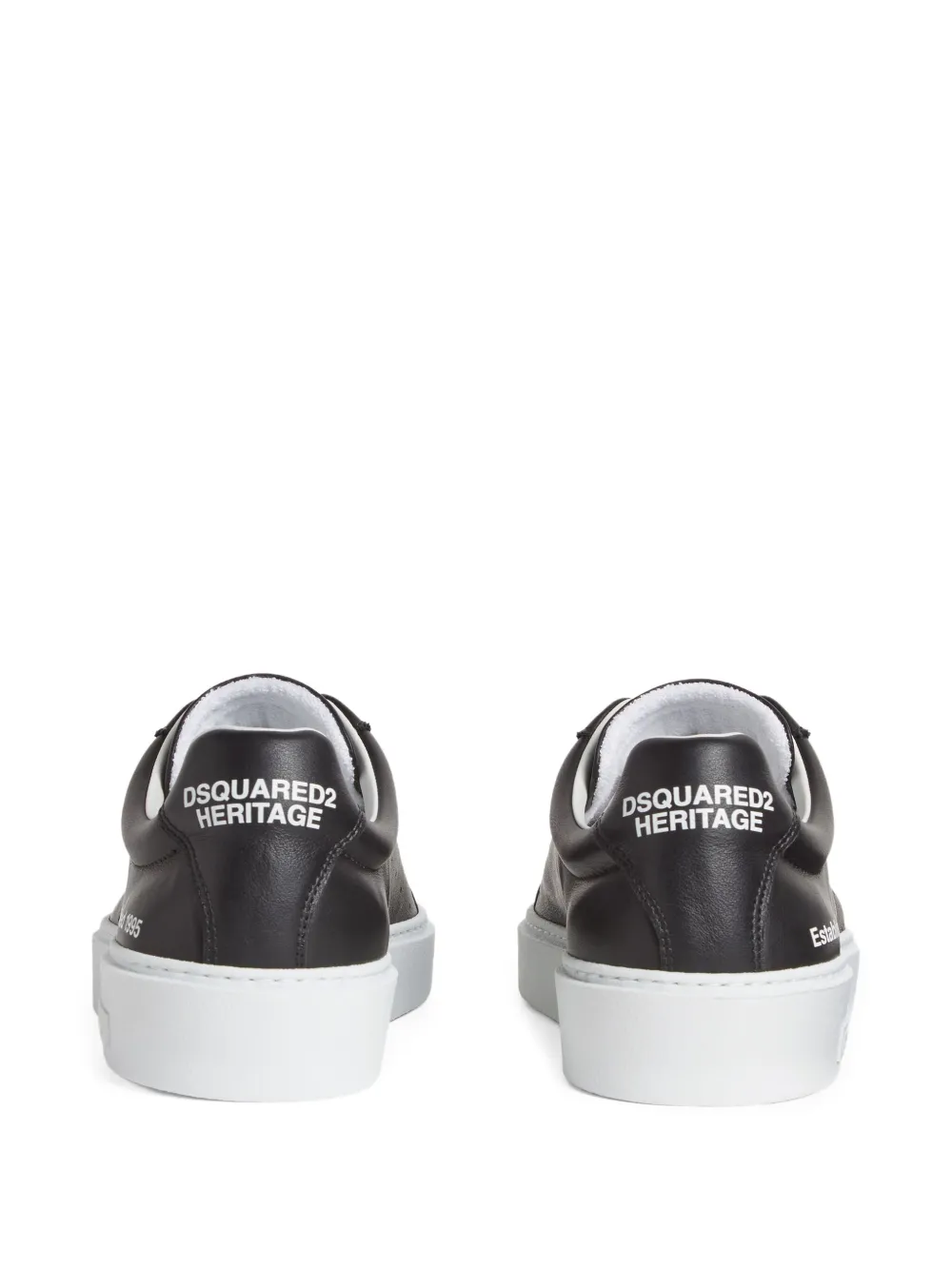 DSQUARED2 leather sneakers Black