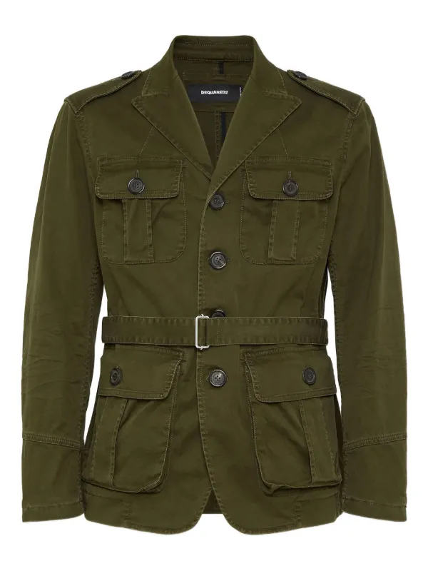 DSQUARED2 ミリタリージャケット オリーブグリーン 30195019_61330561_600.jpg