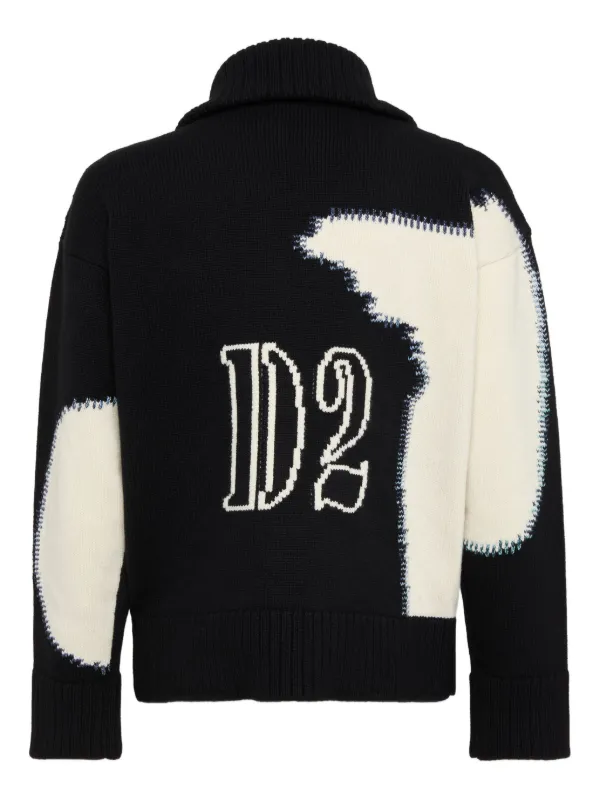 DSQUARED2 zip-up Cardigan | Black | FARFETCH AZ