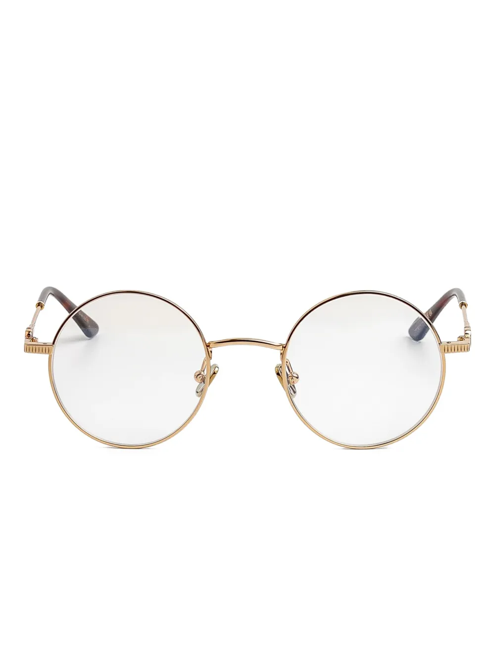 VALENTINO GARAVANI EYEWEAR Brille mit rundem Gestell - Gold