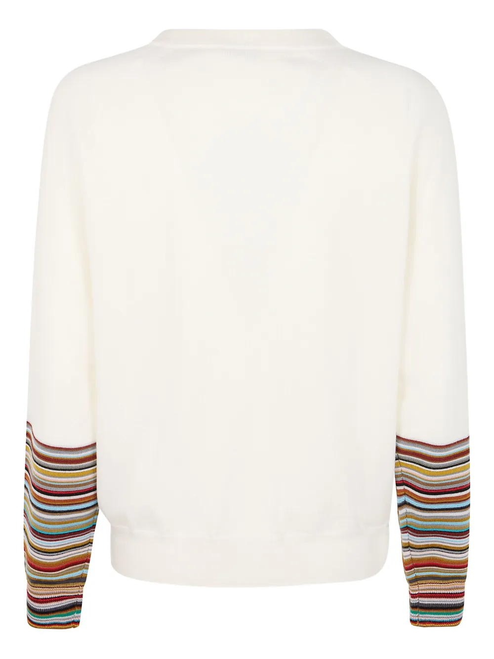 Paul Smith ribbed-cuff striped T-shirt Wit