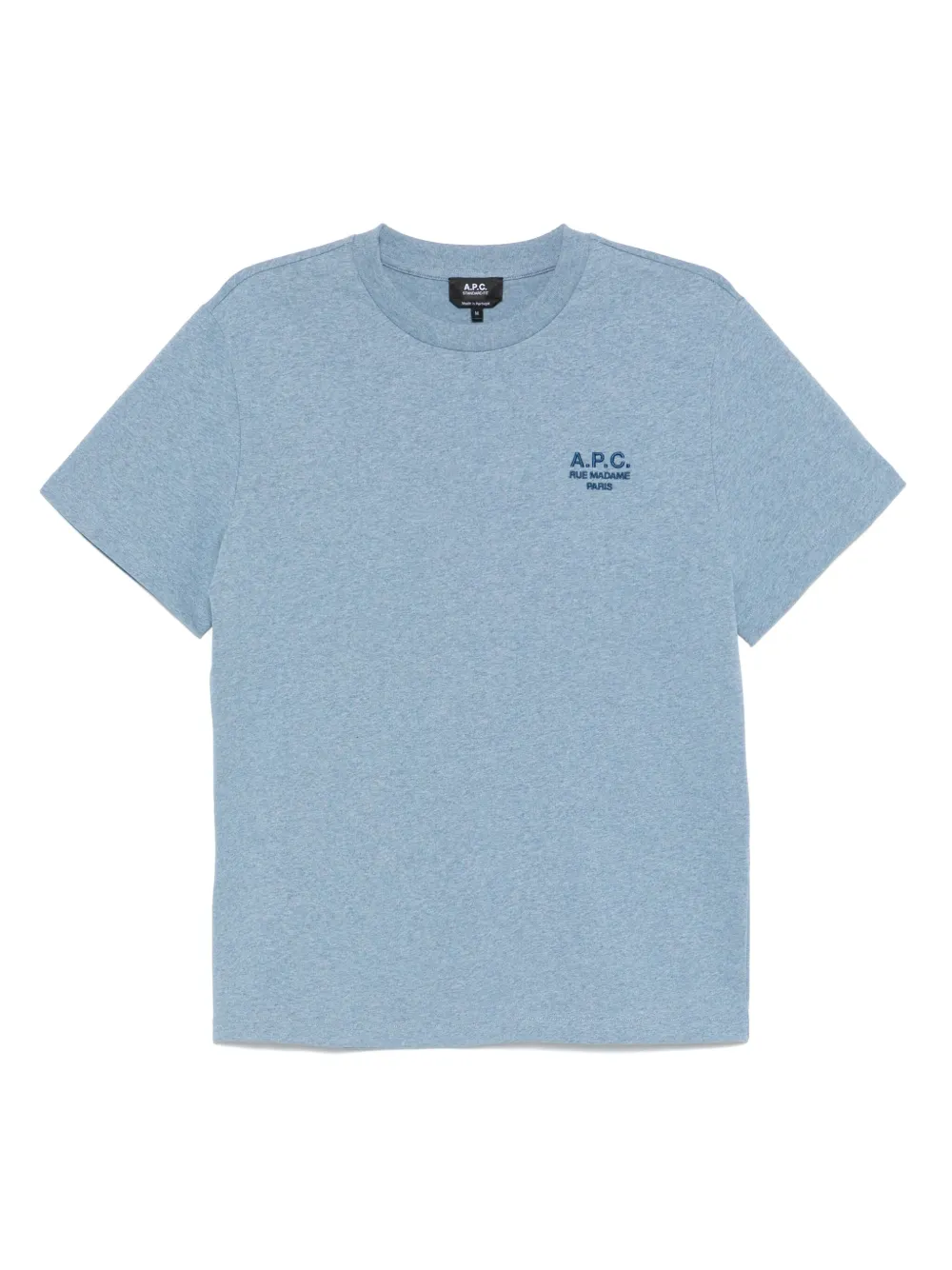 A.P.C. logo-embroidered T-shirt | Blue | Image 1